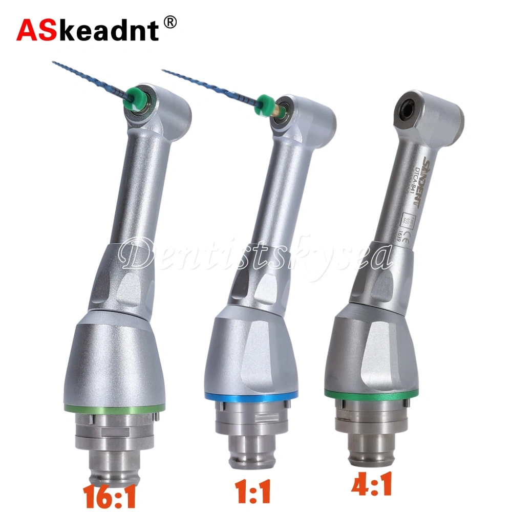 Dental 4:1/1:1/16:1 Contra Angle Head for Hygiene Prophy Handpiece/Endo Motor