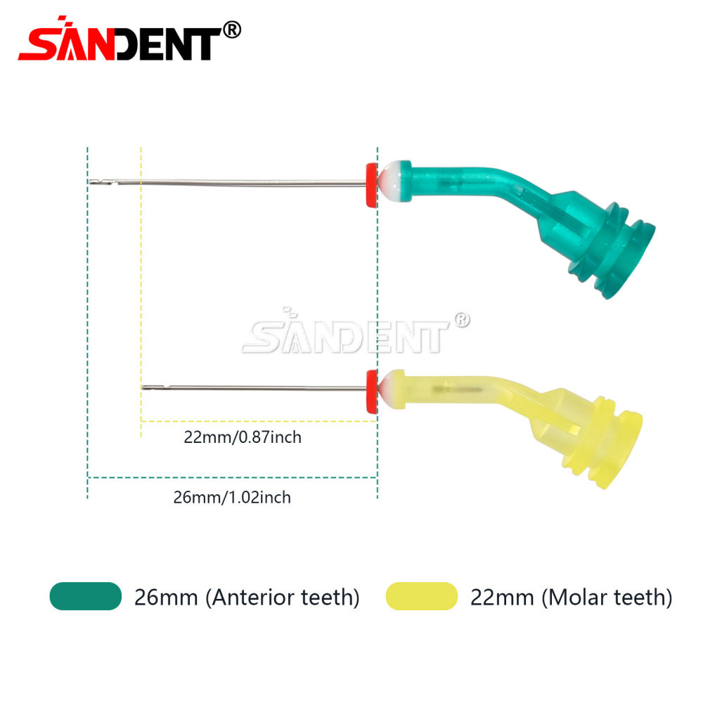 Dental Irrigation Endo Needle Tip Elbow Double Side Hole Root Canal Clean Syring