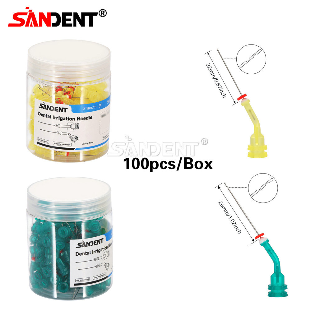 Dental Irrigation Endo Needle Tip Elbow Double Side Hole Root Canal Clean Syring