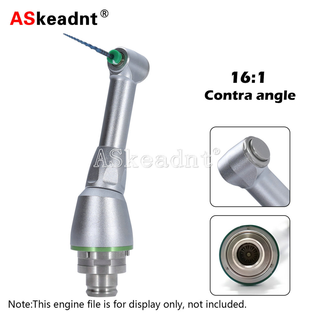 Dental 4:1/1:1/16:1 Contra Angle Head for Hygiene Prophy Handpiece/Endo Motor