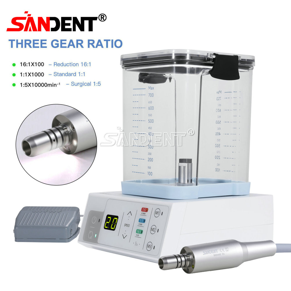 Dental LED Brushless Electric Micro Motor with Water Tank For Practice fit E-Type 1:1 1:5