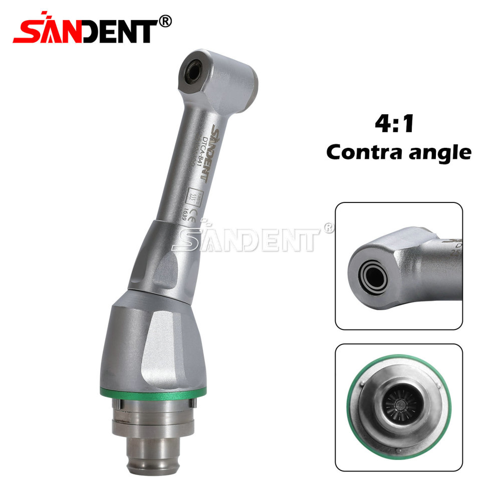 Dental 4:1/1:1/16:1 Contra Angle Head for Hygiene Prophy Handpiece/Endo Motor