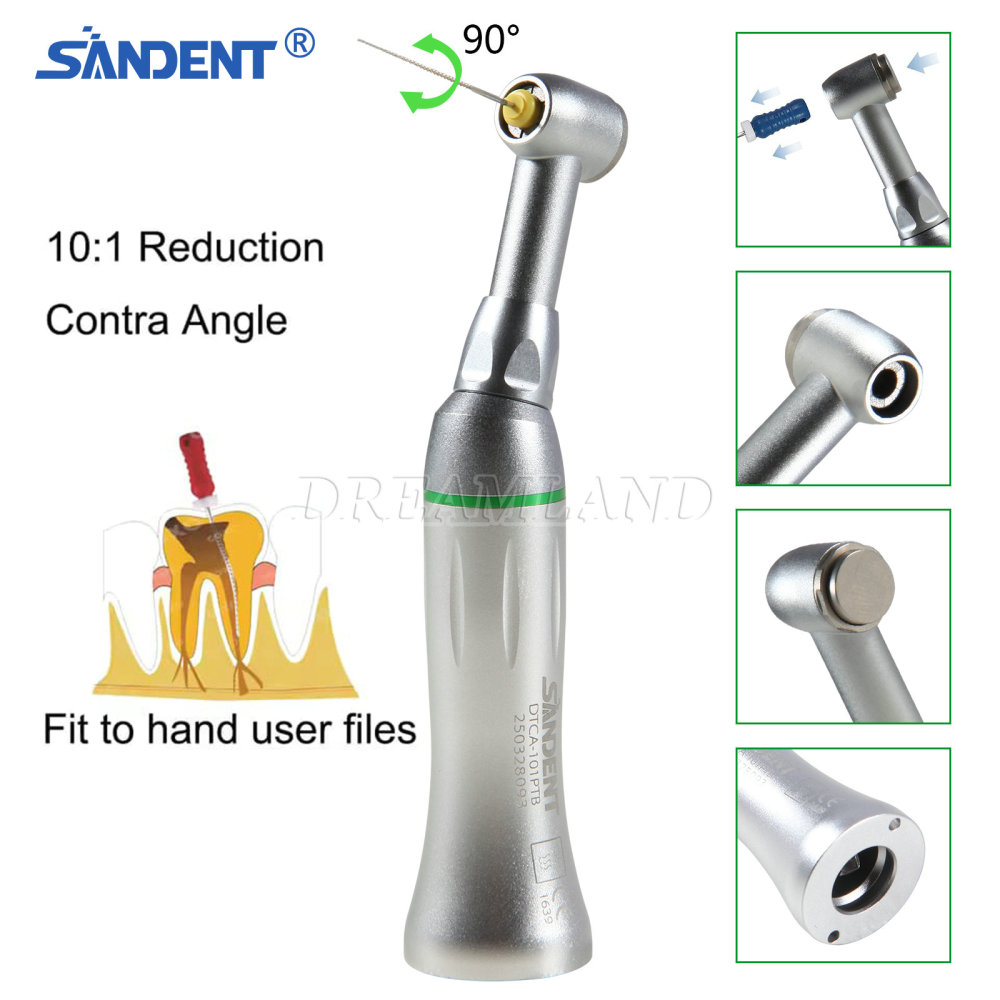 SANDENT Dental Endo Handpiece 10:1 Reciprocating Contra Angle fit hand use files