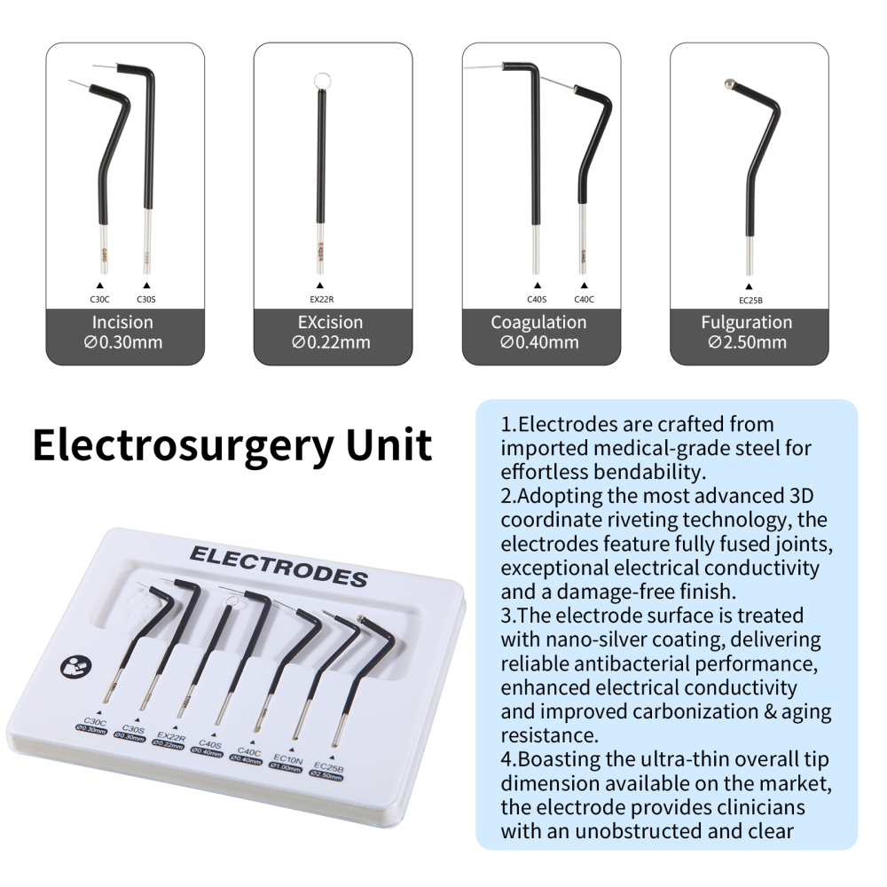 Dental Electro Electrosurgery Unit Machine High Frequency Electric 7pcs Knife 110V US STOCK