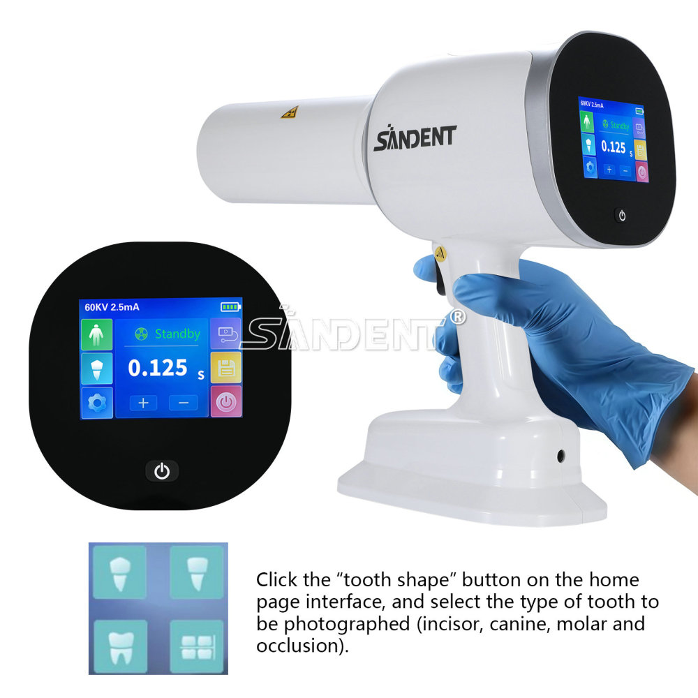 Dental Portable Mobile X-Ray Unit Macine Digital High Frequency+ Scatter Shield