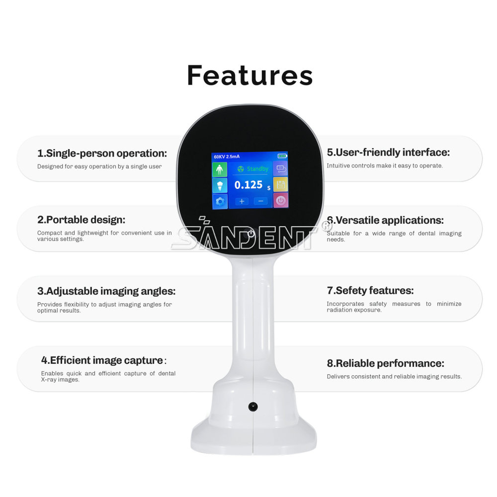 Dental Portable Mobile X-Ray Unit Macine Digital High Frequency+ Scatter Shield