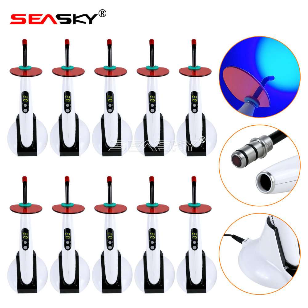 Woodpecker Style Wireless Cordless LED Dental Curing Light Lamp Teeth Whitening