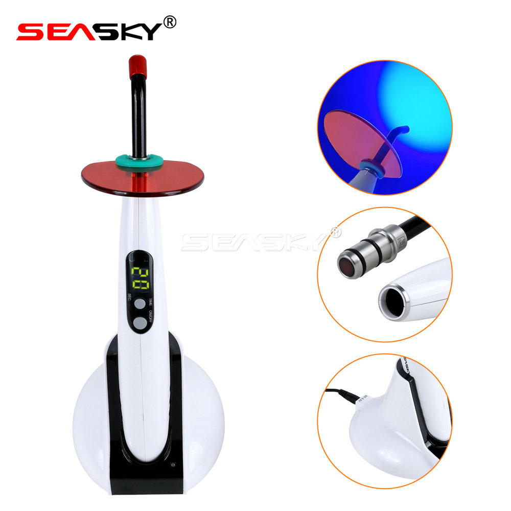 Woodpecker Style Wireless Cordless LED Dental Curing Light Lamp Teeth Whitening