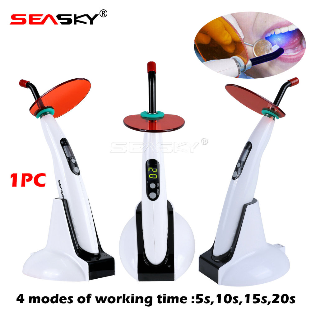 Woodpecker Style Wireless Cordless LED Dental Curing Light Lamp Teeth Whitening