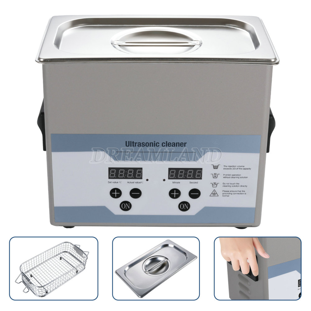 3.2L Ultrasonic Cleaner with Timer Heating Machine Digital Sonic Cleaner