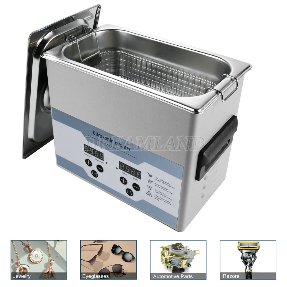 3.2L Ultrasonic Cleaner with Timer Heating Machine Digital Sonic Cleaner