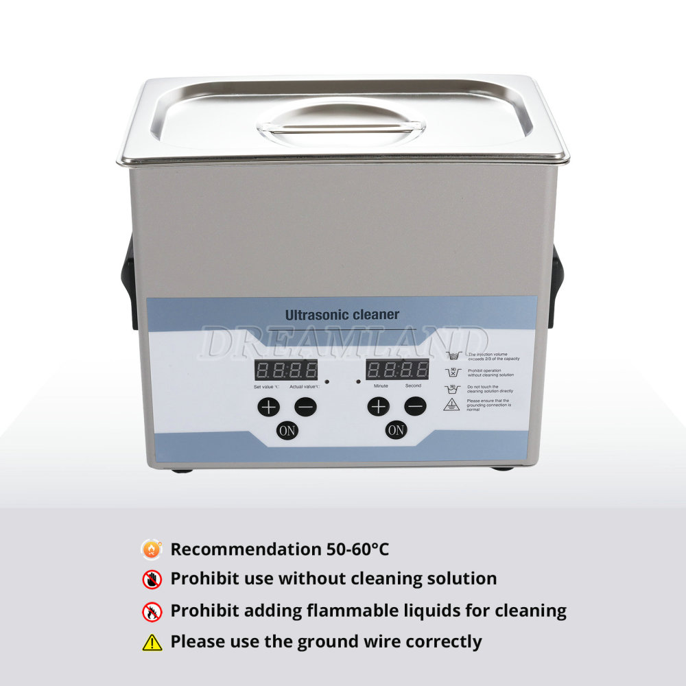 3.2L Ultrasonic Cleaner with Timer Heating Machine Digital Sonic Cleaner