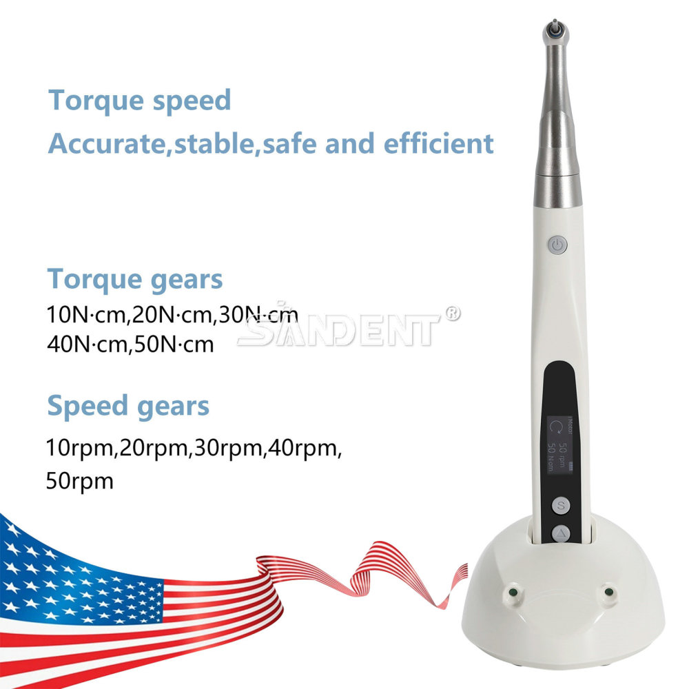 Dental Wireless Implant Electric Torque Wrench Handpiece Driver 360° Rotate Tool