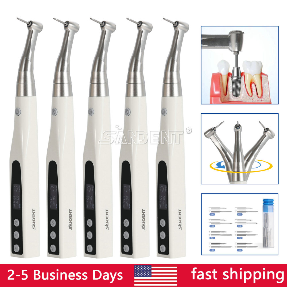 Dental Wireless Implant Electric Torque Wrench Handpiece Driver 360° Rotate Tool