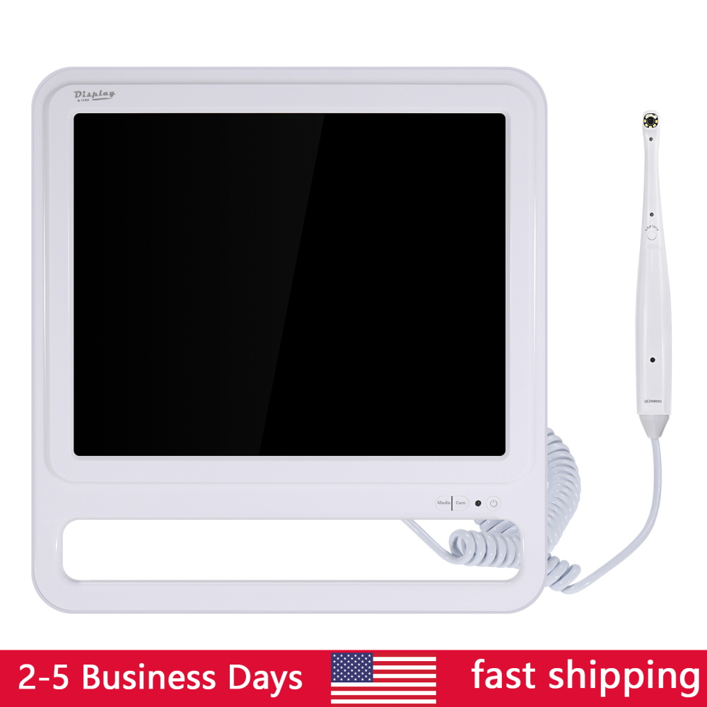 Dental Intra Oral Camera 8 LED High-definition macro lens +17inch LCD screen