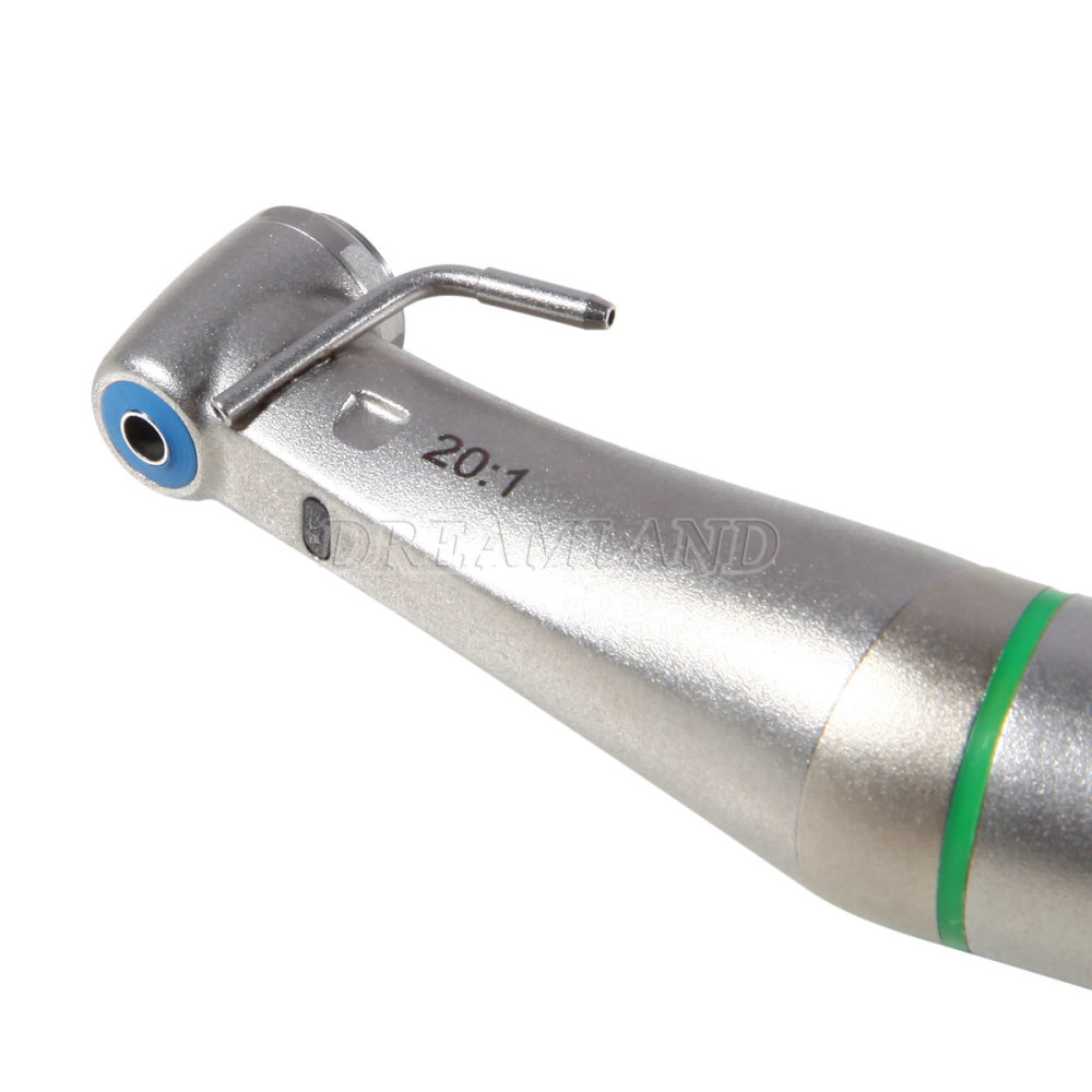 Dental Surgical LED Fiber Optic Implant Handpiece 20:1 Reduction Contra Angle