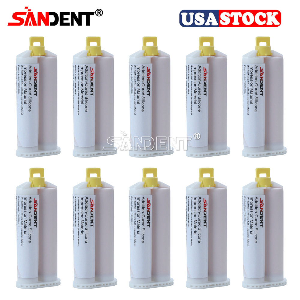 Dental Impression Material Regular Set VPS Light Body 25ml Base & Catalyst w/ Mixing Tips