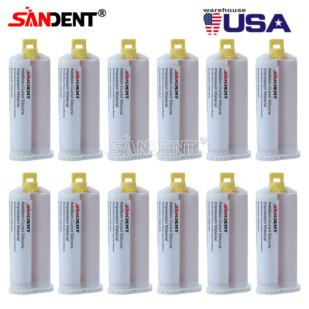 Dental Impression Material Regular Set VPS Light Body 25ml Base & Catalyst w/ Mixing Tips