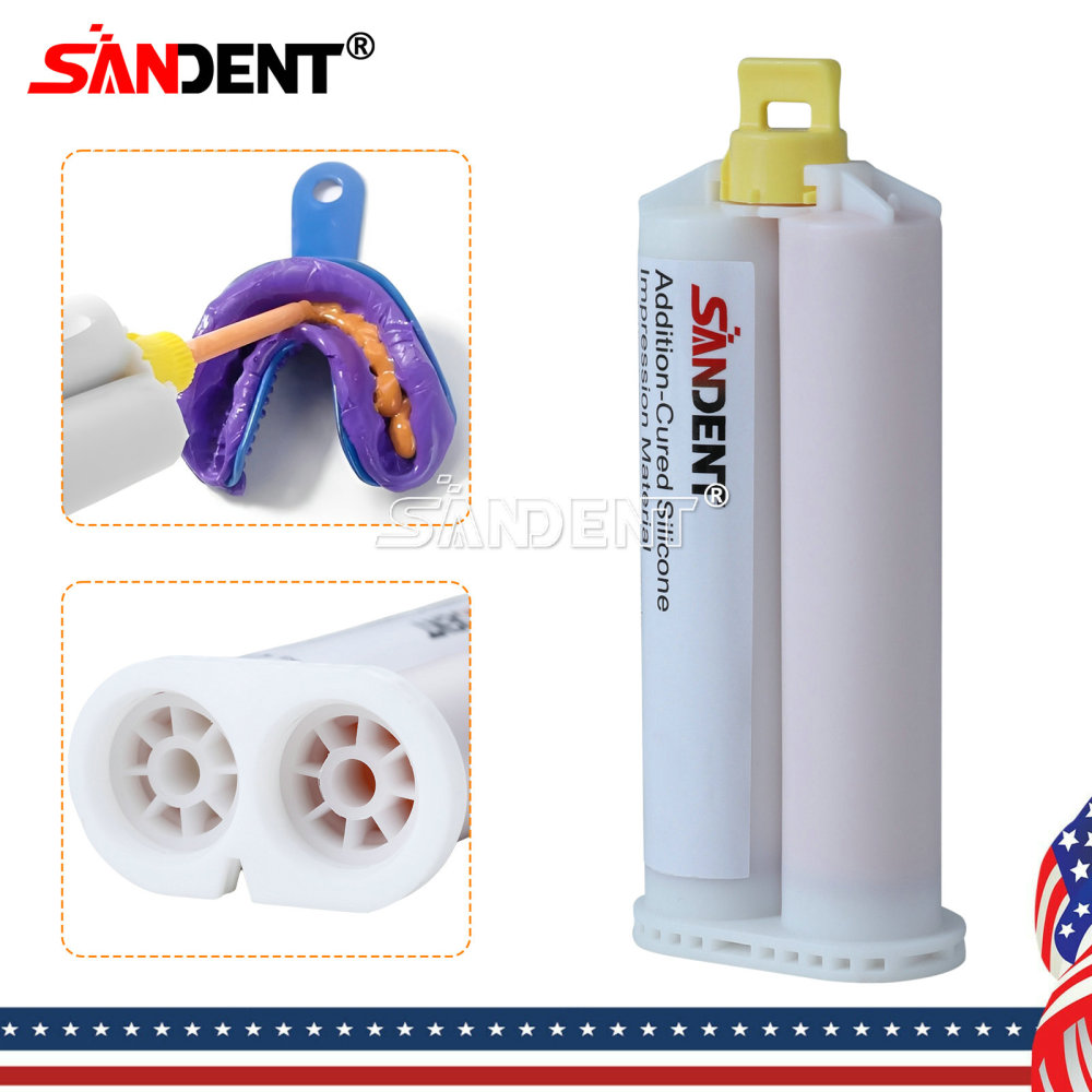 Dental Impression Material Regular Set VPS Light Body 25ml Base & Catalyst w/ Mixing Tips