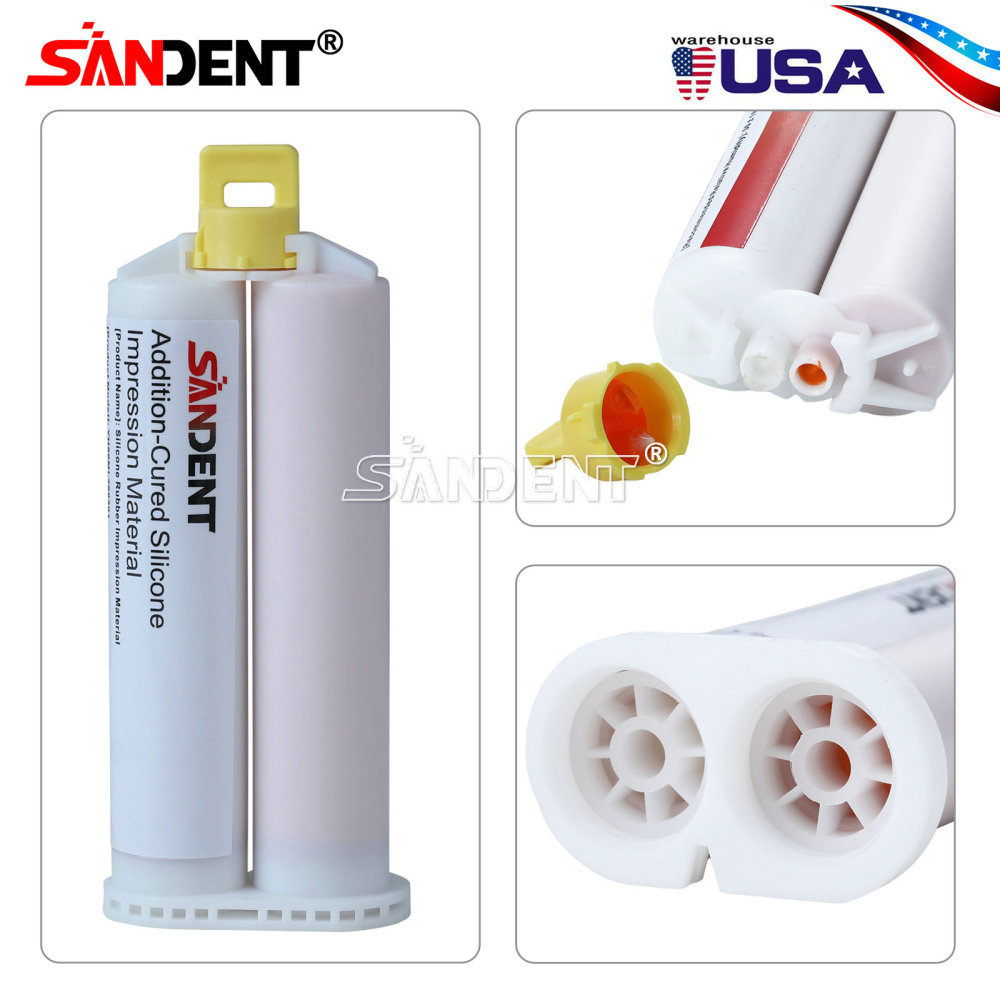 Dental Impression Material Regular Set VPS Light Body 25ml Base & Catalyst w/ Mixing Tips