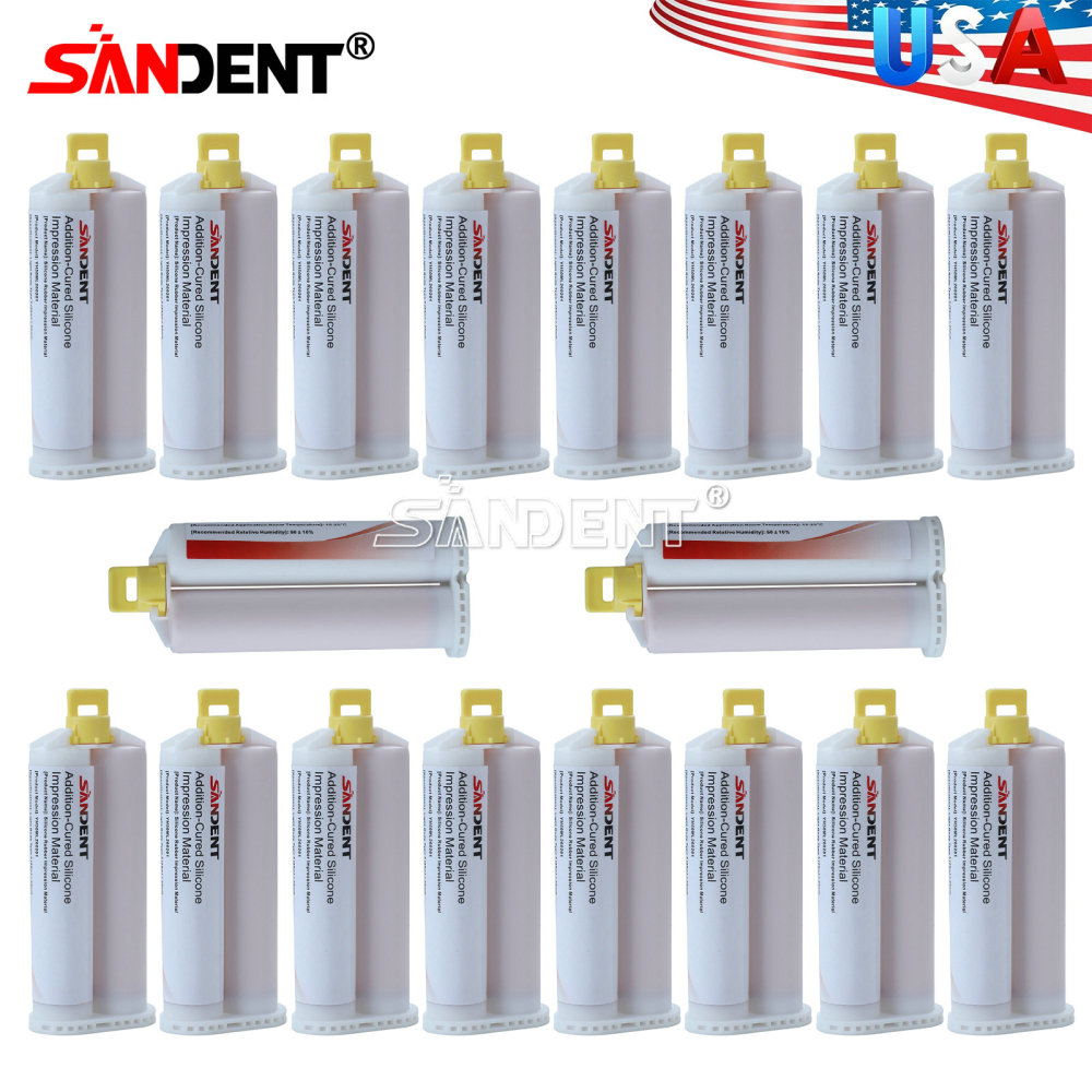 Dental Impression Material Regular Set VPS Light Body 25ml Base & Catalyst w/ Mixing Tips