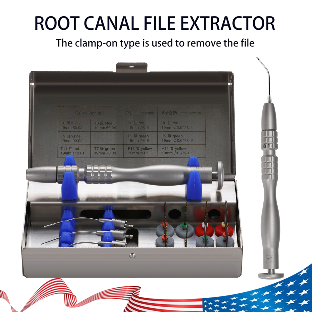 Dental Endo Root Canal Broken Files Extractor Endodontic Removal System Kit
