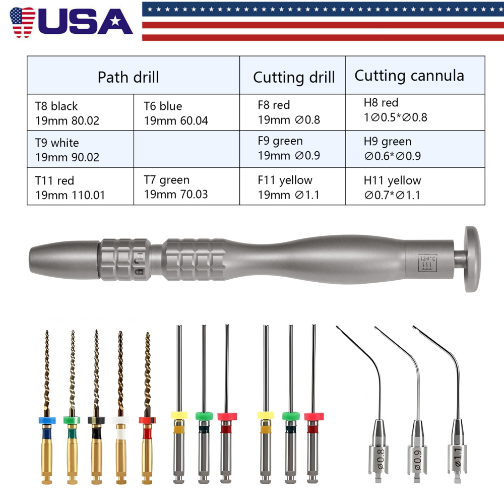 Dental Endo Root Canal Broken Files Extractor Endodontic Removal System Kit