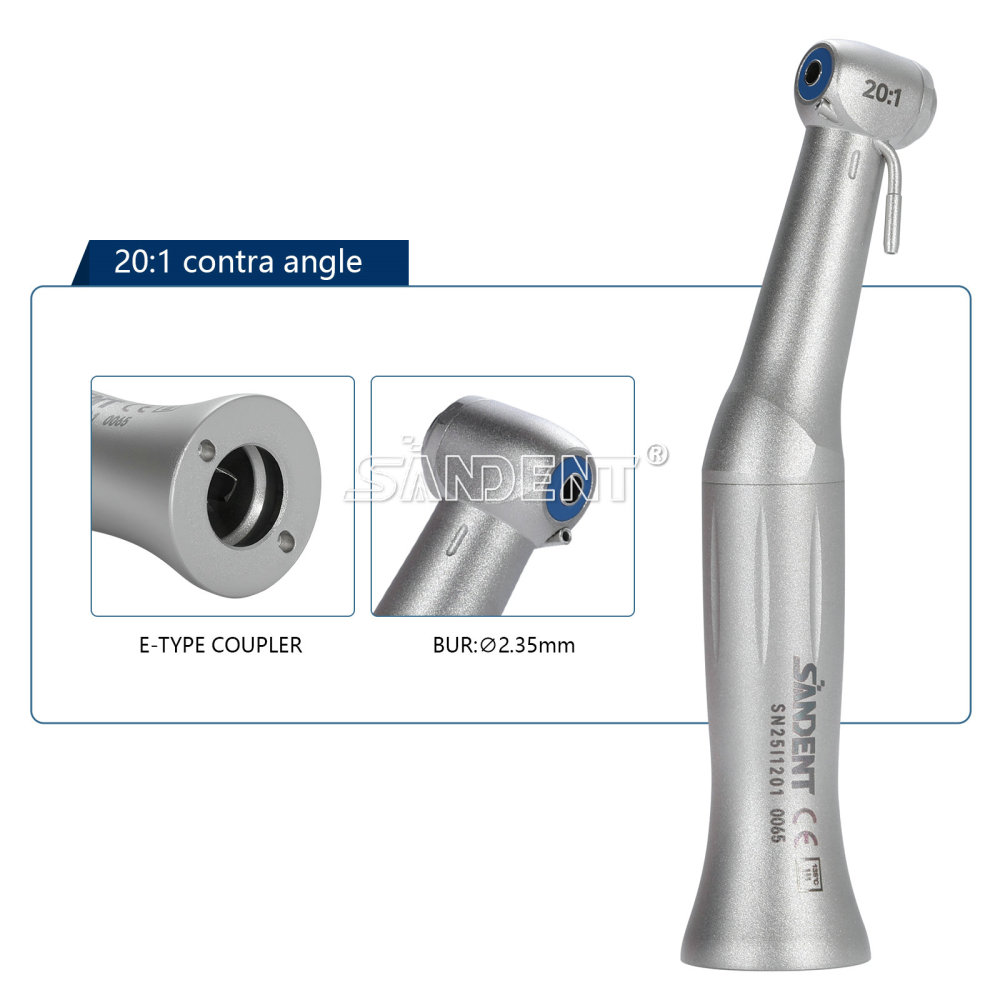 SANDENT Dental 20:1 Reduction Implant Low Speed Contra Angle Handpiece