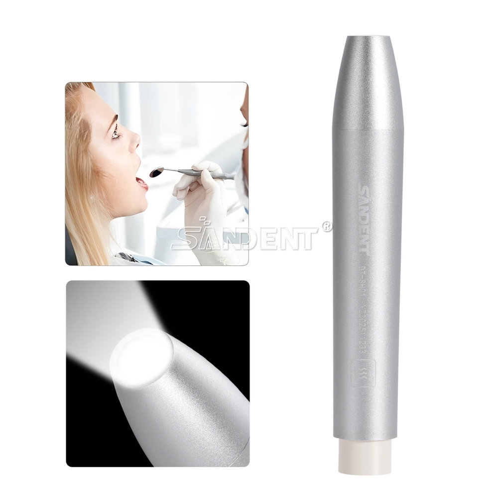SANDENT Dental Ultrasonic Scaler Unit w/ LED Handpiece &Teeth Cleaning Calculus Remover Tips