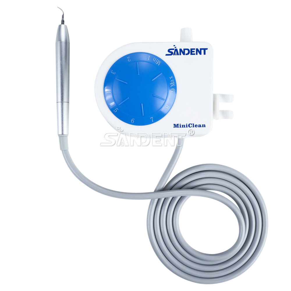 SANDENT Dental Ultrasonic Scaler Unit w/ LED Handpiece &Teeth Cleaning Calculus Remover Tips