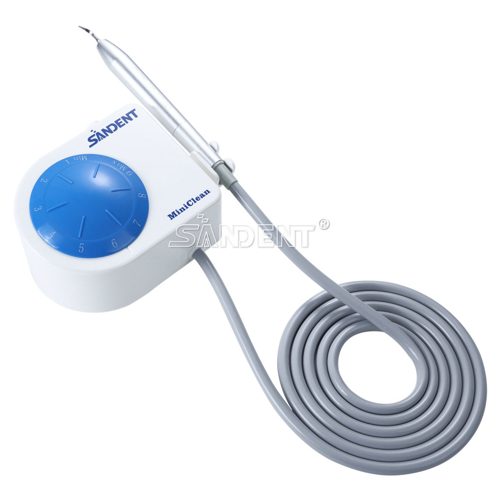 SANDENT Dental Ultrasonic Scaler Unit w/ LED Handpiece &Teeth Cleaning Calculus Remover Tips