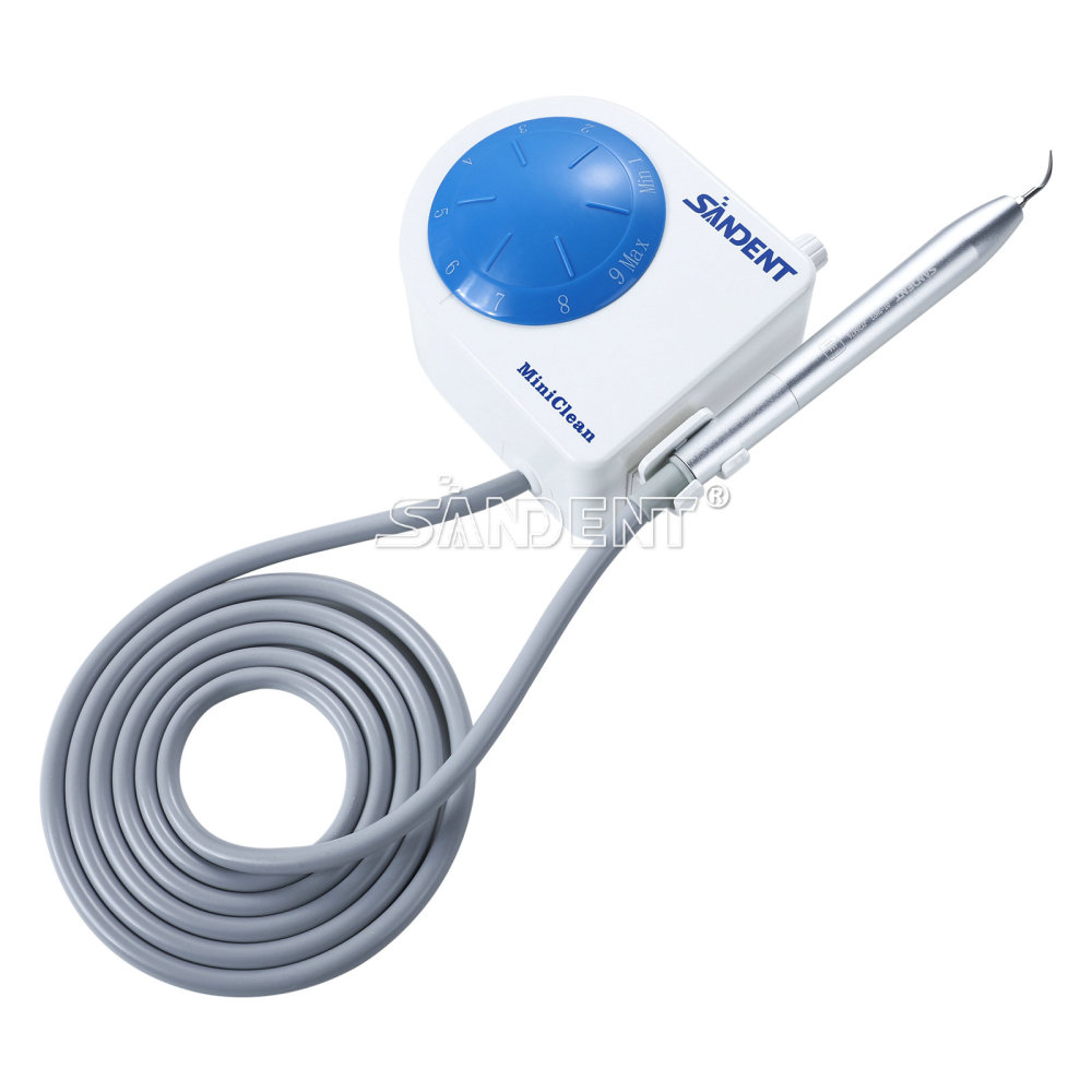 SANDENT Dental Ultrasonic Scaler Unit w/ LED Handpiece &Teeth Cleaning Calculus Remover Tips
