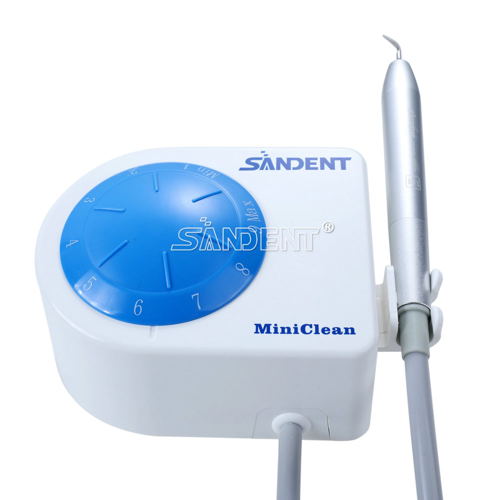 SANDENT Dental Ultrasonic Scaler Unit w/ LED Handpiece &Teeth Cleaning Calculus Remover Tips
