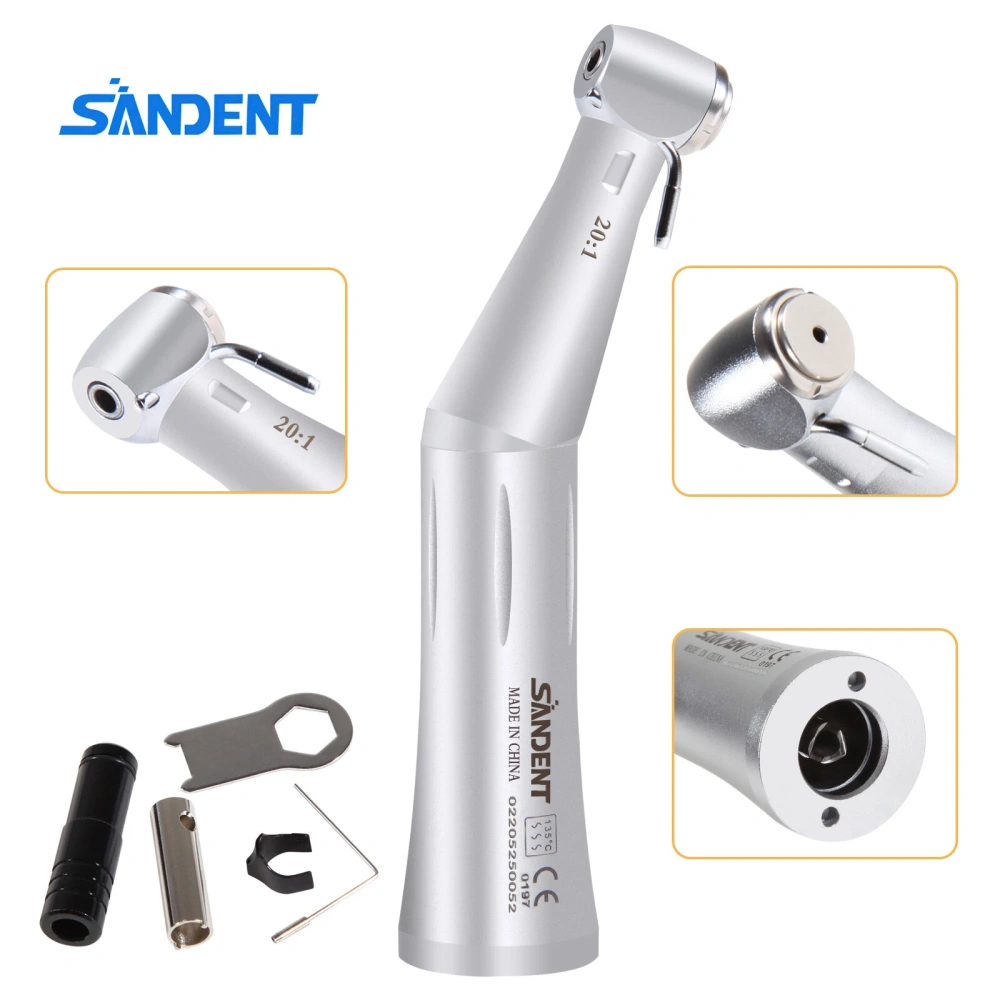 NSK Style SG20 Dental Implant 20:1 Reduction Contra Angle Handpiece Push Button