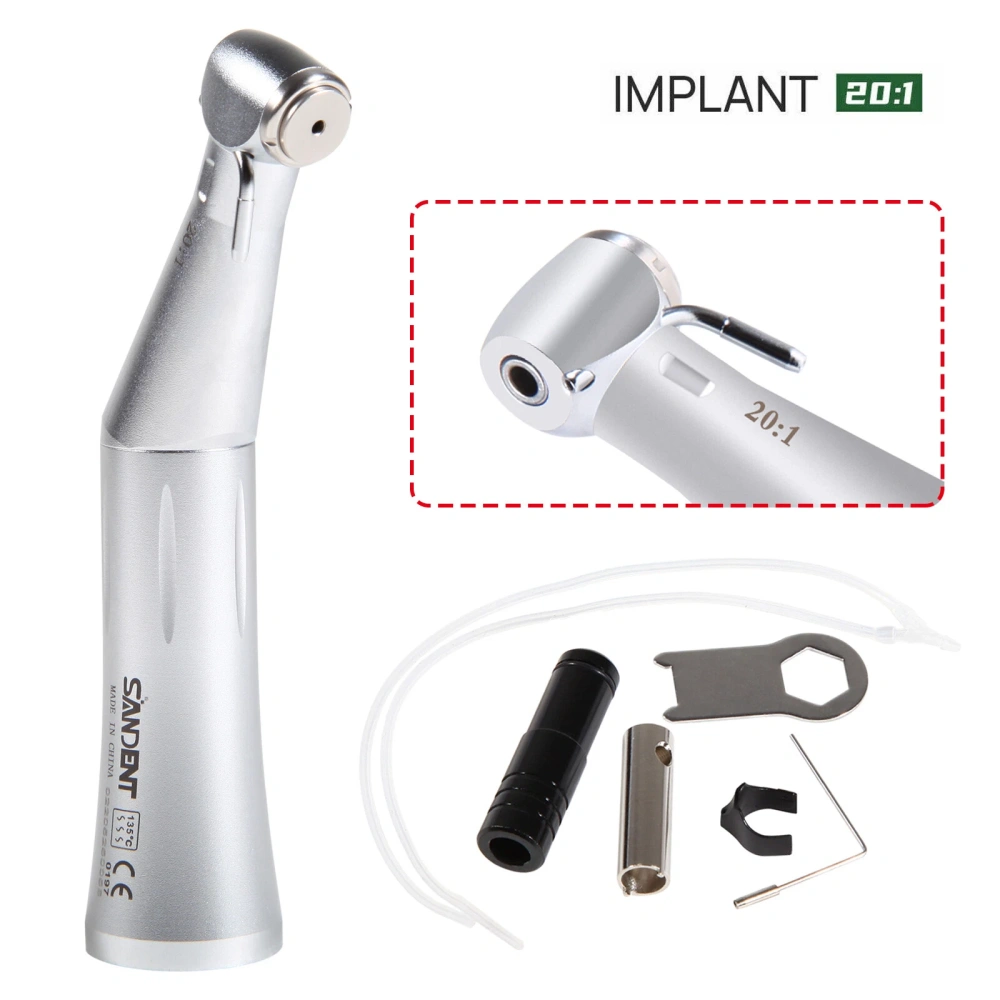 NSK Style SG20 Dental Implant 20:1 Reduction Contra Angle Handpiece Push Button