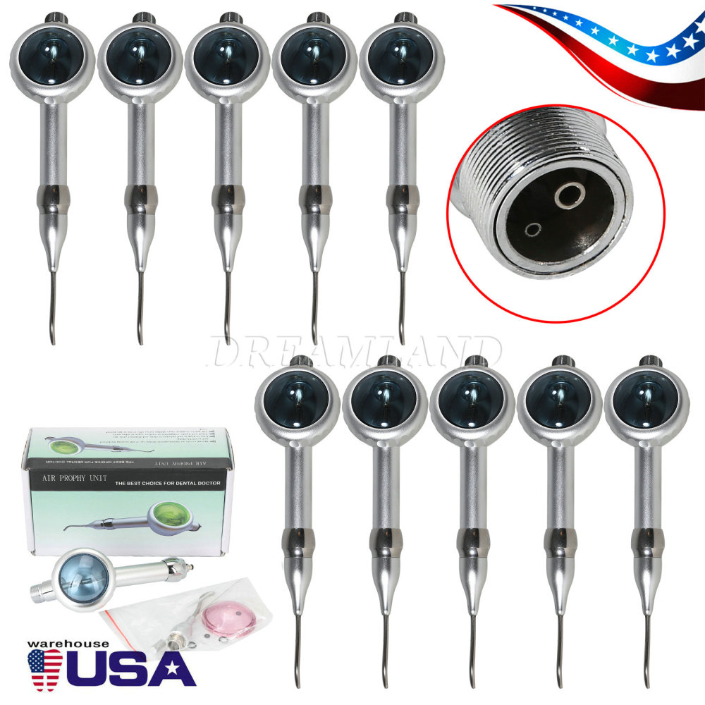 Dental Air Polisher Teeth Polishing Handpiece Airflow Prophy Spary Jet 4 Hole
