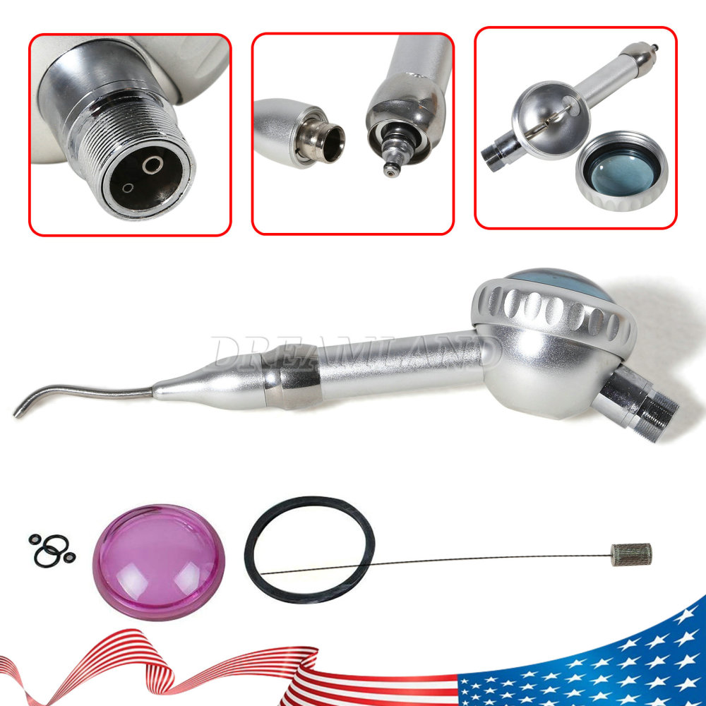 Dental Air Polisher Teeth Polishing Handpiece Airflow Prophy Spary Jet 4 Hole