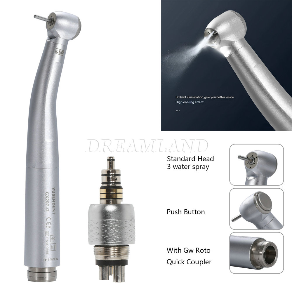 COXO Dental Fiber Optic Handpiece stadard / large head Fit For KAVO/WH/NSK/ Sirona COUPLER