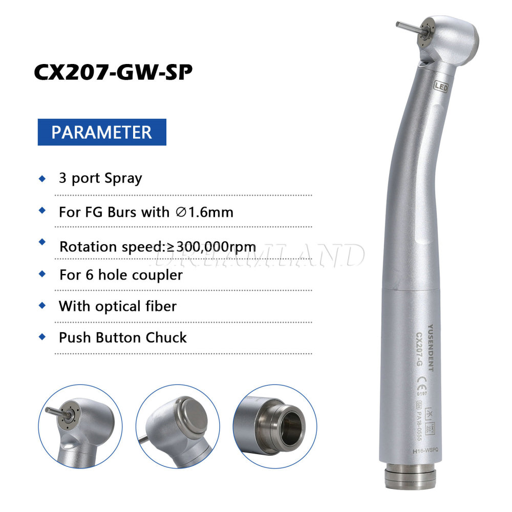 COXO Dental Fiber Optic Handpiece stadard / large head Fit For KAVO/WH/NSK/ Sirona COUPLER