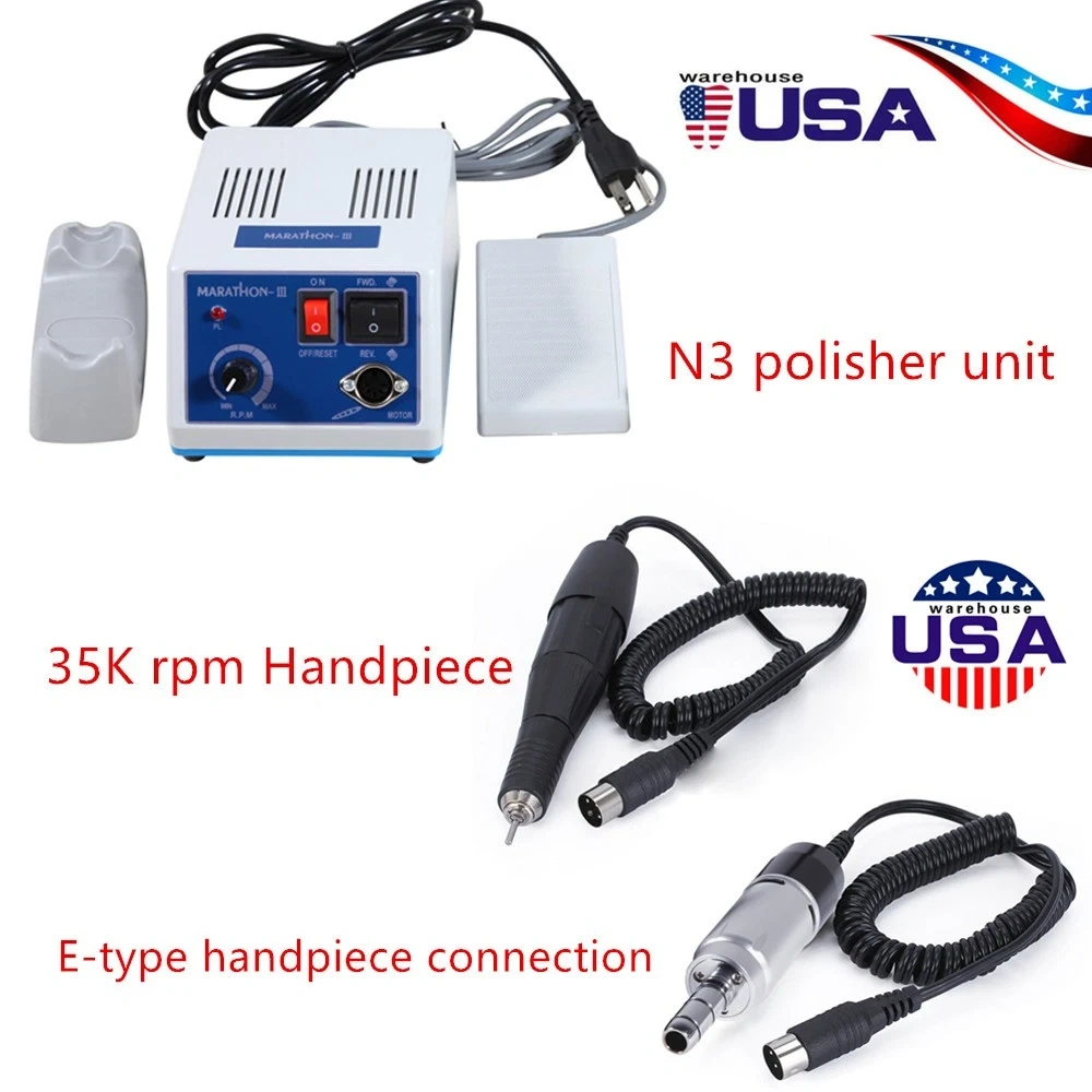 Dental Marathon Electric Micromotor Polishing Unit N3 + 35K rpm Motor Handpiece