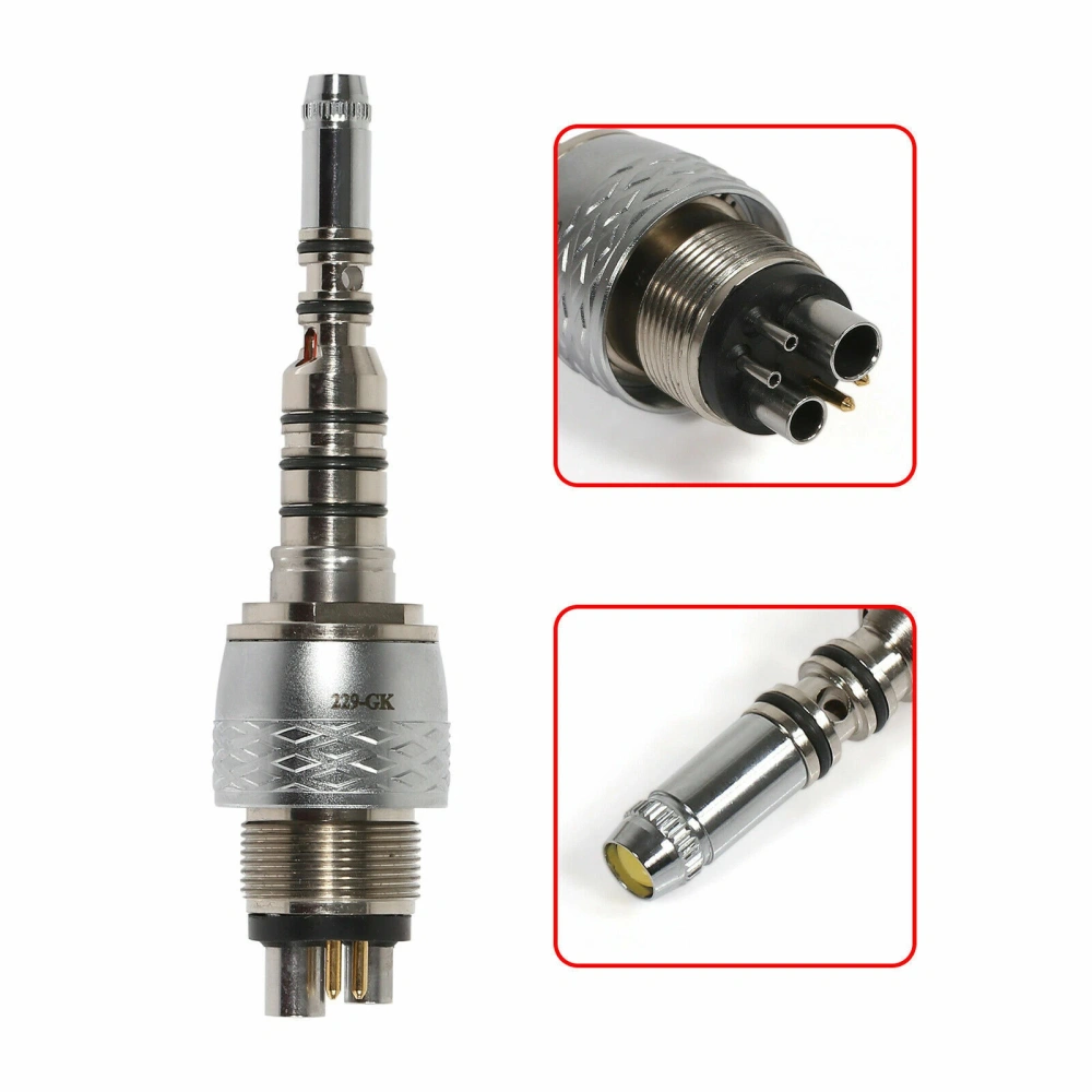 COXO CX207-G Dental Fiber Optic 45 Degree Handpiece /6 Hole quick Coupler fit KAVo