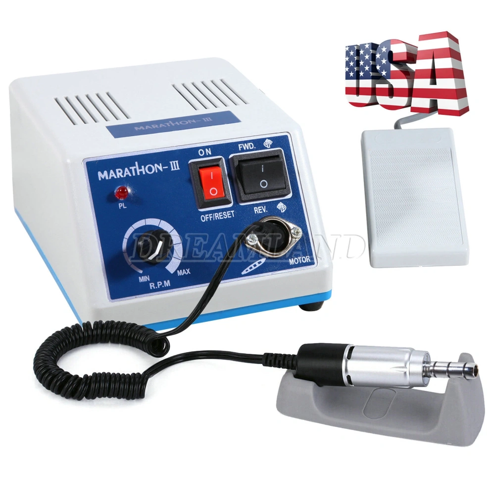 Dental Lab Marathon Electric Micromotor Polishing Unit / 35K rpm Motor Handpiece