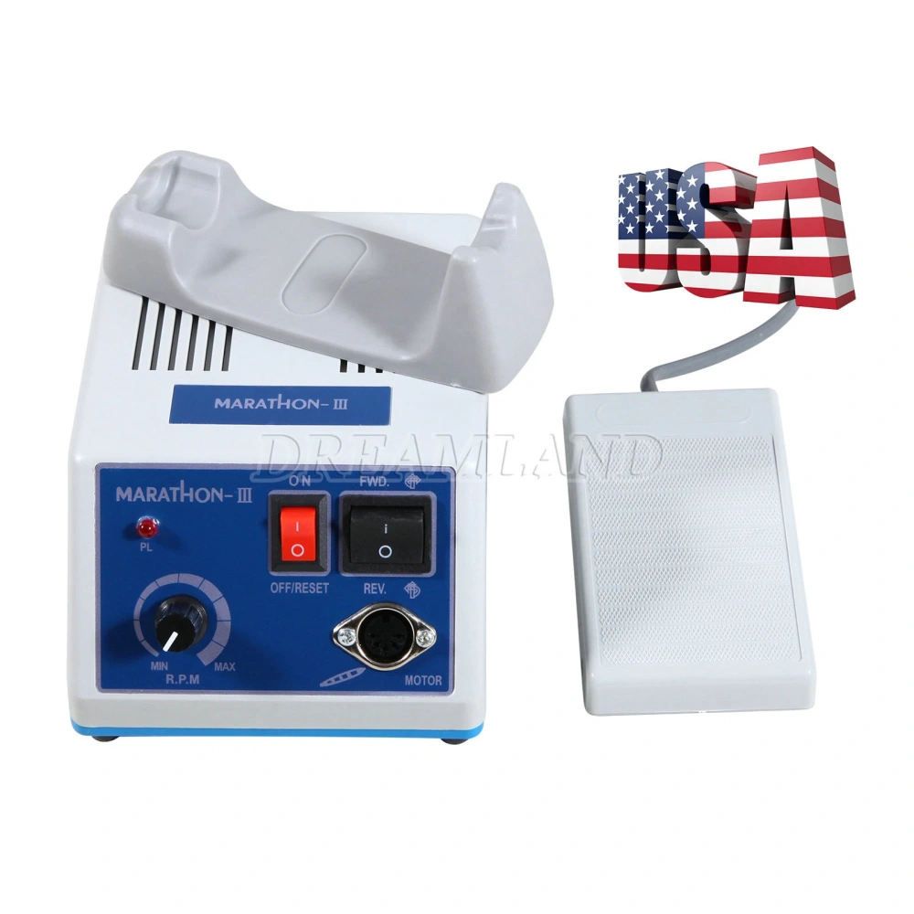 Dental Lab Marathon Electric Micromotor Polishing Unit / 35K rpm Motor Handpiece