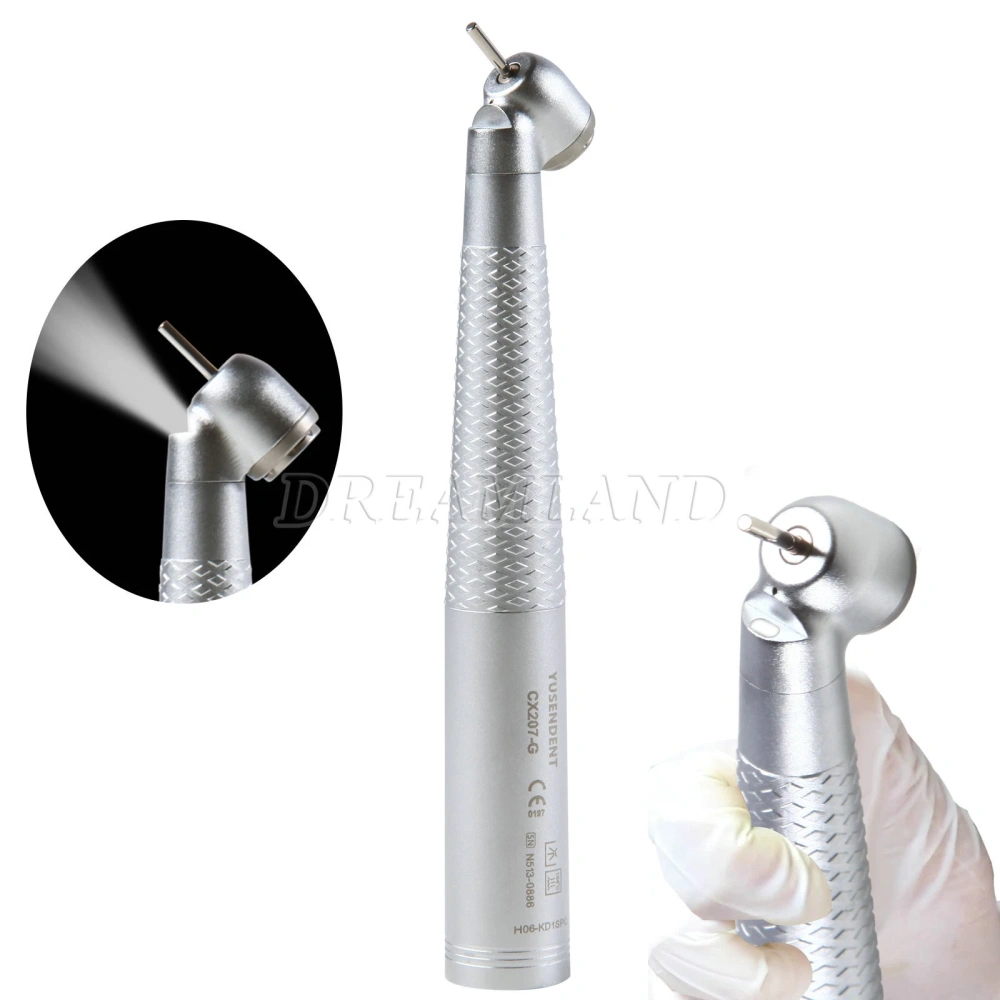 COXO CX207-G Dental Fiber Optic 45 Degree Handpiece /6 Hole quick Coupler fit KAVo