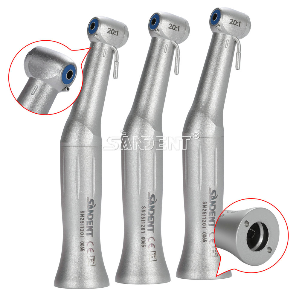 SANDENT Dental 20:1 Reduction Implant Low Speed Contra Angle Handpiece