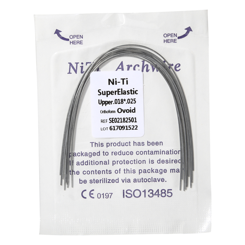 Dental Orthodontic Super Elastic Niti rectangular Arch Wire Ovoid Form