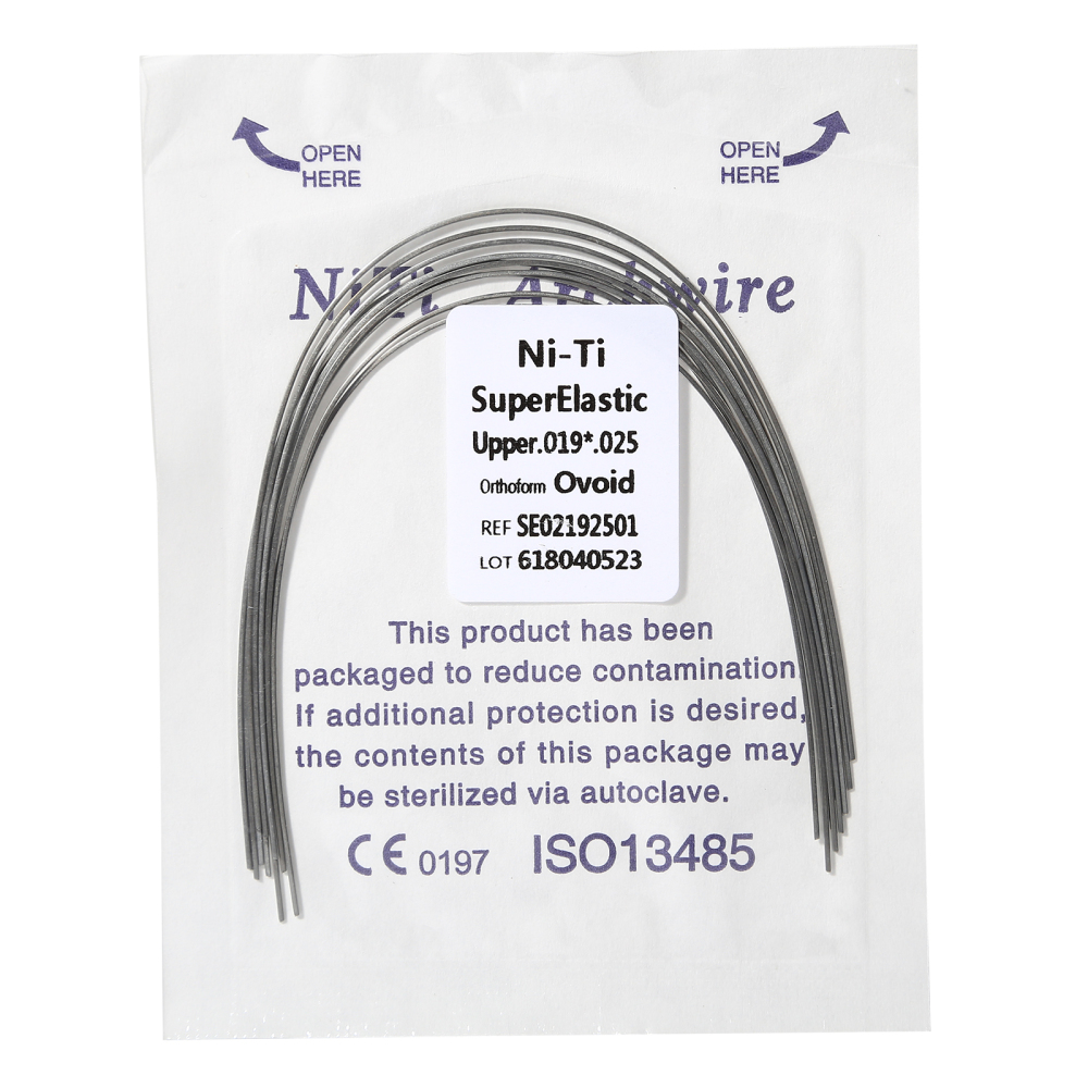 Dental Orthodontic Super Elastic Niti rectangular Arch Wire Ovoid Form