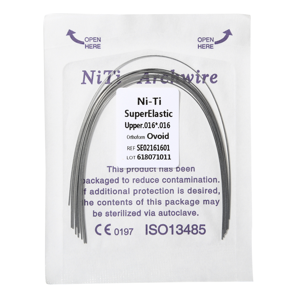 Dental Orthodontic Super Elastic Niti rectangular Arch Wire Ovoid Form