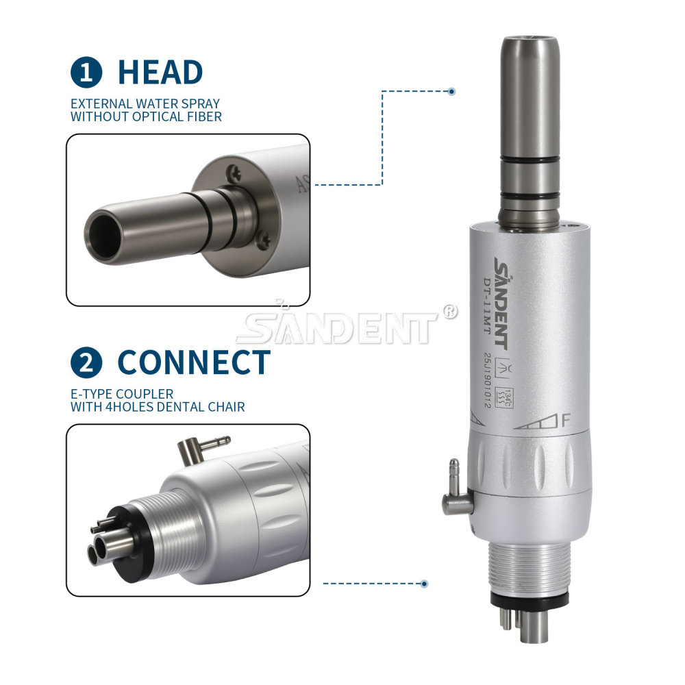 ST New type Dental Slow Low Speed latch Contra Angle Handpiece/ Straight Handpiece/ air Motor 4Hole