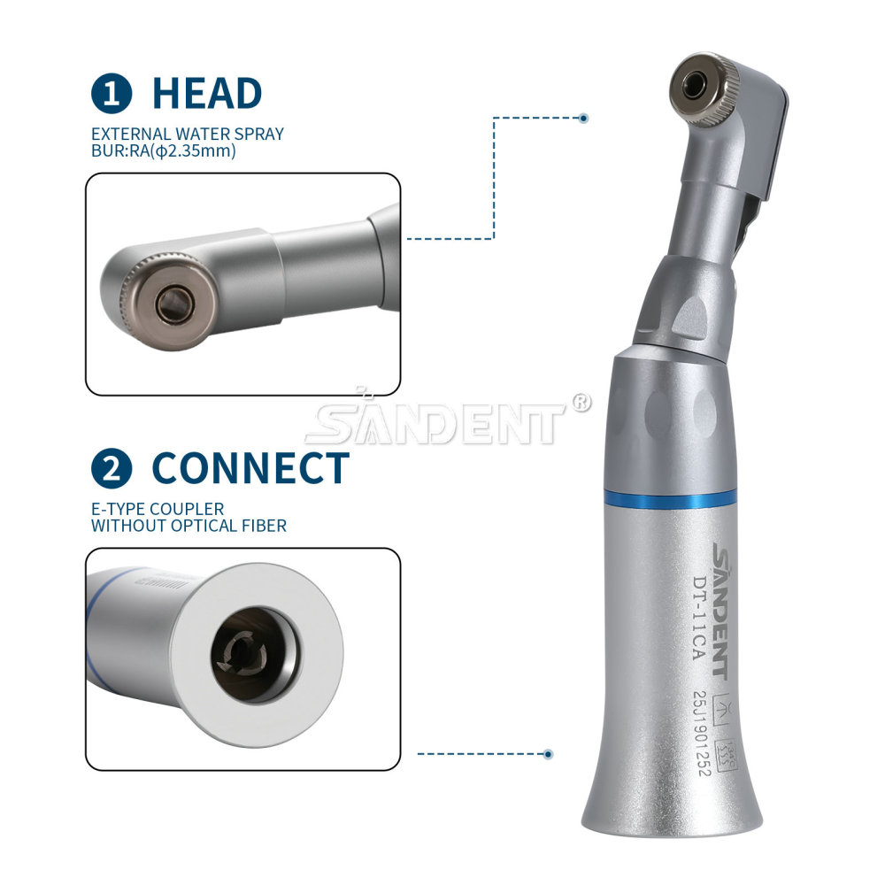 ST New type Dental Slow Low Speed latch Contra Angle Handpiece/ Straight Handpiece/ air Motor 4Hole